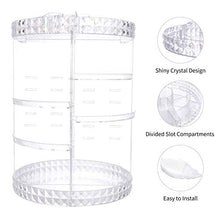 Load image into Gallery viewer, Deksias 360 Rotating Makeup Organizer, Adjustable Carousel Acrylic Storage,Large Capacity Spinning Cosmetics Display Case for Bathroom,Bedroom,Dresser or Vanity Countertop (Clear)
