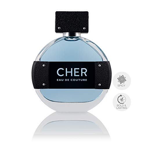 CHER Eau de Couture, Womens Perfume, Fragrance Notes of Bergamot, Jasmine & Vanilla Orchid, Spicy, Bold & Classic, Warm and Cozy Perfume, 1.7 fl oz
