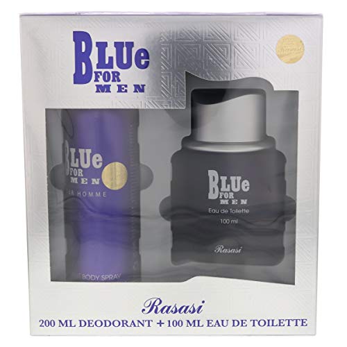 PERFUME RASASI BLUE FOR MEN GIFT SET - PERFUME AND DEODORANT