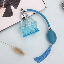 Load image into Gallery viewer, Vintage Style Perfume Bottle Bulb, 80ml Refillable Glass Empty Perfume Bottle with Tassel Spray Atomizer and Blue Tassel?á
