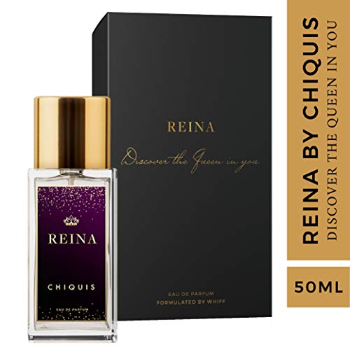 WHIFF REINA by Chiquis Rivera, Limited Edition Signature Scent Perfume Spray for Women Designed by Chiquis, 1.7 oz/50 ml Premium Designer Bottle Gift Set