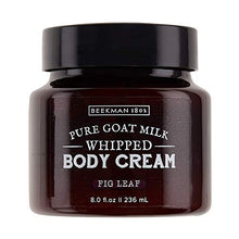 Load image into Gallery viewer, Beekman 1802 - Whipped Body Cream - Fig Leaf - Goat Milk Body Butter, Daily Hydration for Dry Skin - Naturally Exfoliating Body Cream - Good for Sensitive Skin - Goat Milk Bodycare - 8 oz
