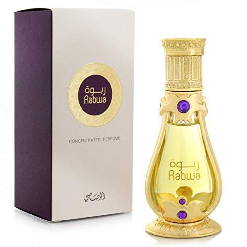 Rabwa for Men and Women (Unisex) 19 ML (0.6 oz) | CPO - Concentrated Perfume Oil | Smooth Woody and Patchouli Notes Enhanced by Bergamot | Elegant Bottle | by RASASI Perfumes