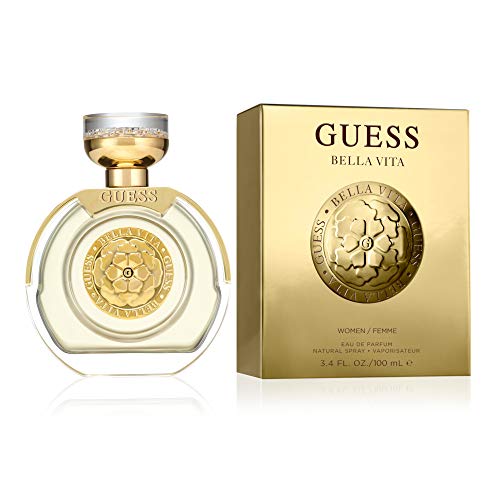 GUESS, Fragrance Bella Vita Eau De Parfum Edp Spray Perfume for Women, Gold, 3.4 Fl Oz