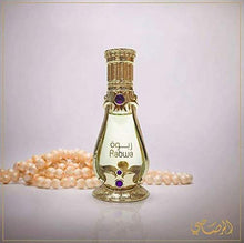 Load image into Gallery viewer, Rabwa for Men and Women (Unisex) 19 ML (0.6 oz) | CPO - Concentrated Perfume Oil | Smooth Woody and Patchouli Notes Enhanced by Bergamot | Elegant Bottle | by RASASI Perfumes
