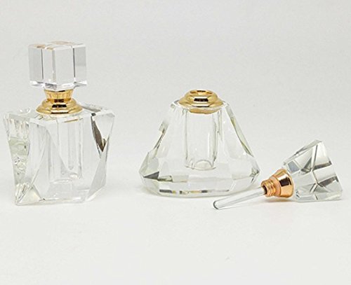 Oleg Cassini Crystal Perfume Set Rose 67, 2 Bottle Set, Boxed