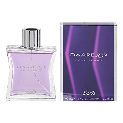 Daarej for Women EDP - Eau De Parfum 100ML (3.4 oz) | Charming Oriental Fragrance | Enchanting Musk, Patchouli complemented by Sweet Citrus Notes | Romantic Gift for Her | by RASASI Perfumes