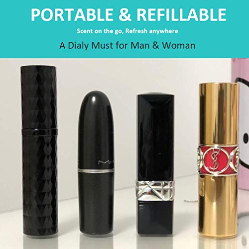 Portable Mini Refillable Perfume Atomizer Bottle Rubber Paint
