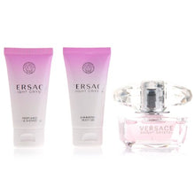 Load image into Gallery viewer, Versace Versace Bright Crystal Women Giftset (Eau De Toilette Spray, Perfumed Bath and Shower Gel, Shimmering Body Gel)
