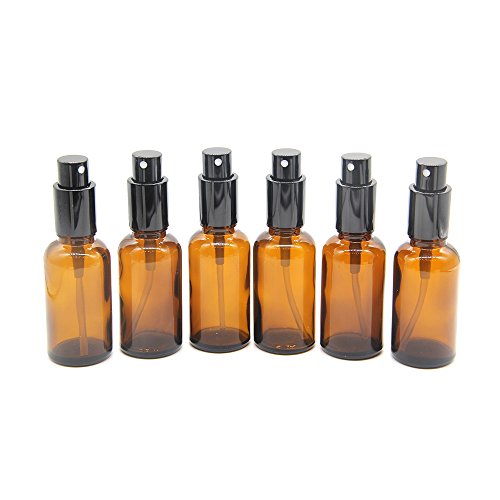 Yizhao 1oz Amber Glass Spray Bottle for Essential Oils,Empty Refillable Spray Bottles with Fine Mist for Aromatherapy,Perfume,Massage,Hair,Pet,Chemical?Çô12 Pcs
