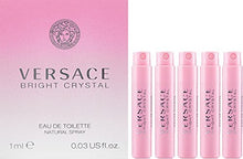 Load image into Gallery viewer, 5 Versace Bright Crystal EDT Spray Sample Women Vial 1 Ml/0.03 oz each
