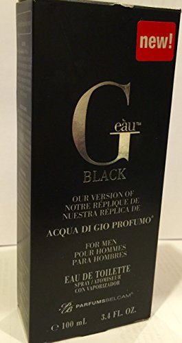 Belcam Bath Therapy Mens Fragrance G Eau Black Cologne, 3.38 Fluid Ounce
