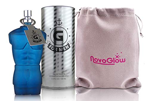 G For Men - Eau De Toilette Spray Perfume, Fragrance For Men- Daywear, Casual Daily Cologne Set with Deluxe Suede Pouch- 3.4 Oz Bottle- Ideal EDT Beauty Gift for Birthday, Anniversary
