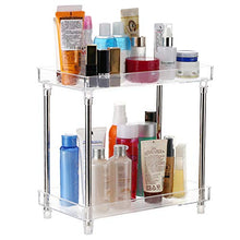 Load image into Gallery viewer, Decdeal Multi-functional 2-Tier Cosmetic Organizer Tray Storage Shelf Caddy Stand for Bathroom Vanity Countertop
