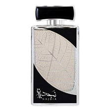Load image into Gallery viewer, Najdia with Deo for Men EDP - 100 ML (3.4 oz) I Aqua and Citrus Notes I Youthful Fragrance with A Freshness I Main accords: Citrus, Aqua, Fresh, Amber, Warm I Suitable for any Occasion I by Lattafa
