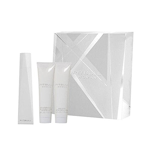 Pitbull Woman Boxed 3-Piece Gift Set with Eau, Lotion and Shower Gel