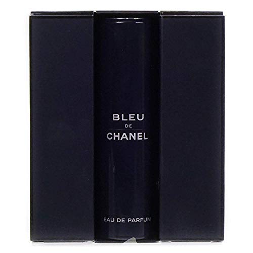 Chanel Bleu De Eau De Parfum Travel Spray for Men 3 X 0.7 Oz, 2.1 Fl Oz, 3 pc set (purse spray)