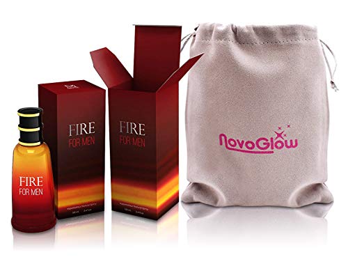 Fire For Men - Eau De Toilette Spray Perfume, Fragrance For Men- Daywear, Casual Daily Cologne Set with Deluxe Suede Pouch- 3.4 Oz Bottle- Ideal EDT Beauty Gift for Birthday, Anniversary
