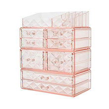 Load image into Gallery viewer, Makeup Organizer Acrylic Cosmetic Storage Drawers and Jewelry Display Box (8 drawer)
