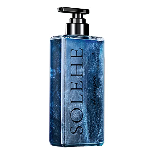 Solehe Men's Galaxy Shampoo, Perfume Shampoo with Delightfully Refreshing & To Oil Moisturizing - 17.6 Oz Rich Foam and Lasting Fragrance Shampoo(Ocean Fragrance)