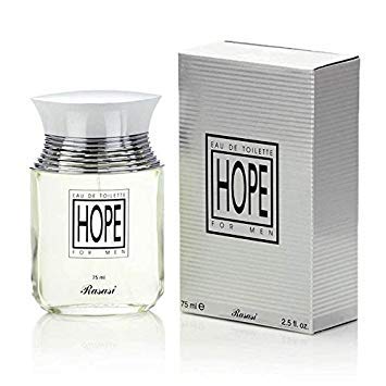 Hope for Men EDP - Eau De Parfum 75 ML (2.5 oz) | Middle East Fragrance | Seamless Fusion of Spices, Musk, & Woods | Evokes Success, Energy, Optimism & HOPE | by RASASI Perfumes