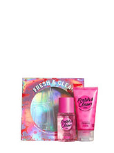 Load image into Gallery viewer, Victoria Secret NEW! FRESH &amp; CLEAN PINK MINI MIST &amp; LOTION GIFT SET
