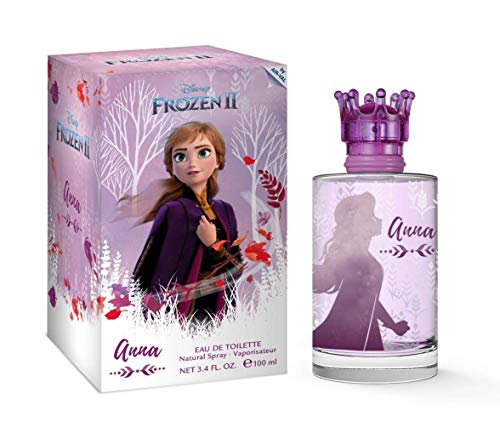 Anna Frozen Disney Princess Fragrance for Kids Eau de Toilette EDT 3.4oz 100ml Perfume Spray Made in Spain, pink, by Air Val International