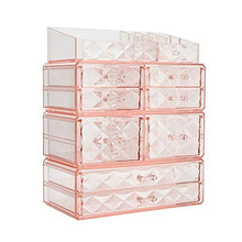 Load image into Gallery viewer, Makeup Organizer Acrylic Cosmetic Storage Drawers and Jewelry Display Box (8 drawer)
