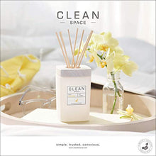 Load image into Gallery viewer, CLEAN SPACE Liquid Reed Diffuser | Natural Rattan Reeds in Reusable Glass Vase | 100% Vegan Oil | Aroma Lasts Up to 90 days | 6.0 oz/177 mL
