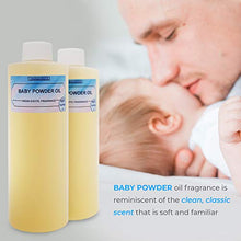 Load image into Gallery viewer, Onisavings Baby Powder Fragrance Oil - Gentle Powder Oil Perfect for Sensitive Skin - Great Exotic Smell and Long-lasting - Naturally Absorbent Non-Toxic Baby Powder Oil | 4 Oz
