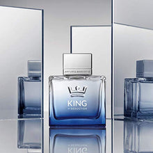 Load image into Gallery viewer, Antonio Banderas Perfumes - King of Seduction - Eau de Toilette Spray for Men, Masculine, Intense and Energetic Fragrance with Bergamot and Apple - 3.4 Fl Oz
