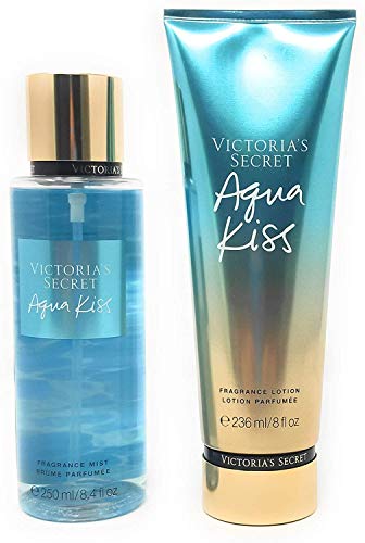 Victoria's Secret Aqua Kiss Bundle Fragrance Body Mist and Fragrance Lotion