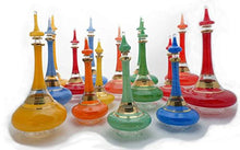 Load image into Gallery viewer, Discoveries Egyptian Imports - Handmade Genie Bottle, Made in Egypt and Packaged in Decorative Hieroglyphic Box - Green - 6"
