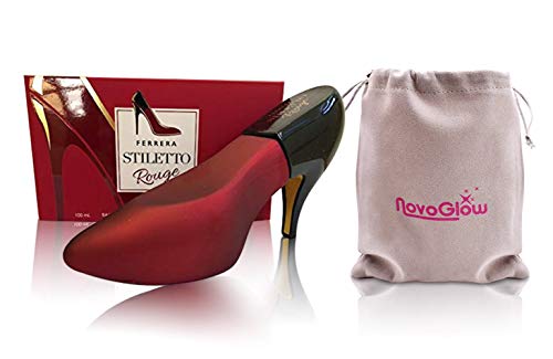 FERRERA STILETTO ROUGE Eau de Parfum Spray Perfume, Fragrance For Women - Daywear, Casual Daily Cologne Set with Deluxe Suede Pouch- 3.4 Oz Bottle- Ideal EDP Beauty Gift for Birthday, Anniversary