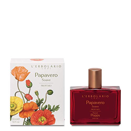 L'Erbolario - Sweet Poppy - Perfume Spray for Women - Floral, Amber Scent - Iridescent & Sweet Fragrance - Dermatologically Tested - Cruelty Free, 1.6 oz