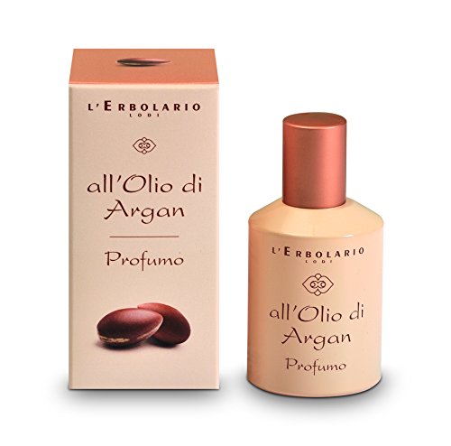 L'Erbolario - Argan Oil - Perfume Spray for Men & Women - Amber, Creamy Scent - Seductive, Indulgent Fragrance - Dermatologically Tested - Cruelty Free, 1.6 oz