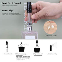 Load image into Gallery viewer, Refillable Perfume Bottle Atomizer for Travel,Portable Easy Refillable Perfume Spray Pump Empty Bottle for men and women with 5ml Mini Pocket Size (Silvery+Rose Gold)
