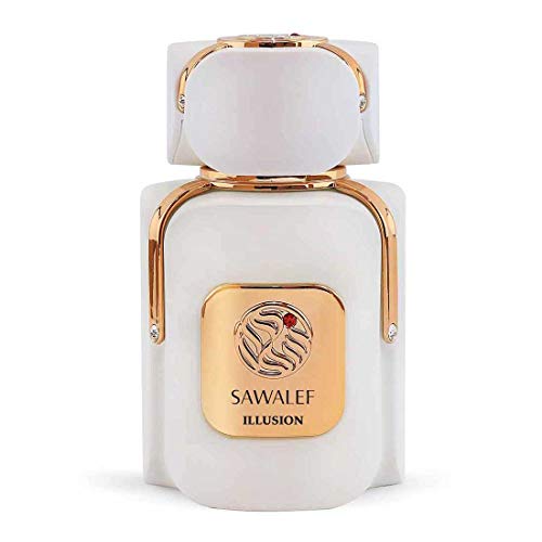 ILLUSION, Eau de Parfum 80 mL from the SAWALEF Boutique Range | Unisex Dry Woody Niche Release | Long Lasting with Intense Sillage | Cologne for Men and Perfume for Women | by Swiss Arabian Oud