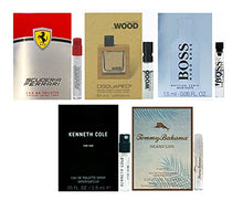 Load image into Gallery viewer, Men&#39;s cologne sampler set - ALL High end Designer perfume sample Lot x 5 Cologne Vials
