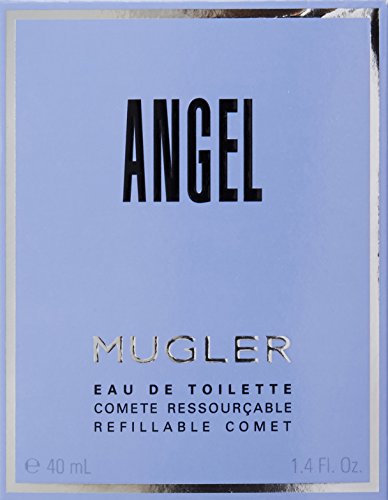 Thierry Mugler Eau de Toilette Spray Refillable for Women, Angel