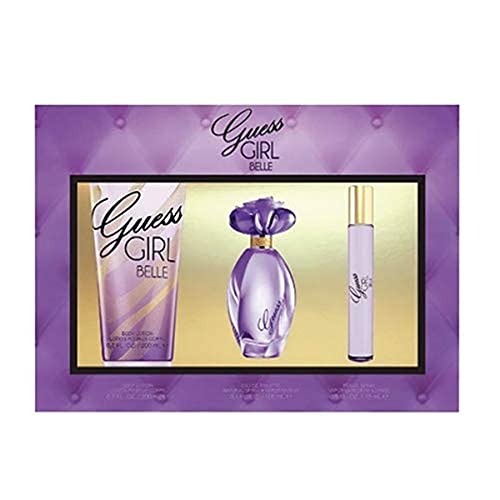 Guess Girl Belle by Guess for Women 3 Piece Set Includes: 3.4 oz Eau de Parfum Spray + 6.7 oz Body Lotion + 0.5 oz Eau de Parfum Spray