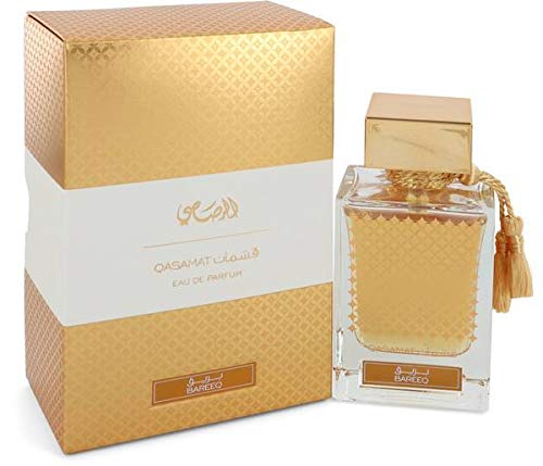 Qasamat Bareeq for Men and Women (Unisex) EDP - Eau De Parfum 65 ML (2.1 oz) I Oriental Alchemy | Intense Vanilla, Addictive Praline, Tonka Beans, Musk | Royal & Luxurious | by RASASI Perfumes