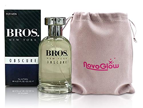 Bros. New York Obscure - Eau De Toilette Spray Perfume, Fragrance For Men- Daywear, Casual Daily Cologne Set with Deluxe Suede Pouch- 2.7 Oz Bottle- Ideal EDT Beauty Gift for Birthday, Anniversary