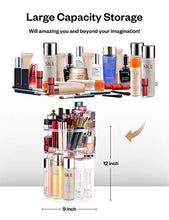 Load image into Gallery viewer, Rotating Makeup Organizer - Anjou 360-degree Rotatable DIY Skincare Organizers Large Capacity Cosmetic Holder Storage with 4 Layers Trays for Countertop, Dresser Room, Bathroom, Vanity
