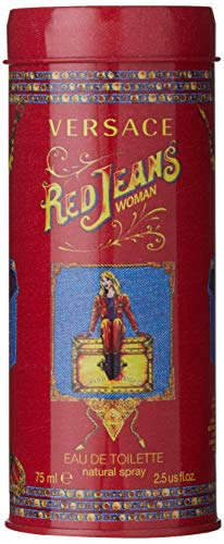 Versace Red Jeans for Women Eau De Toilette Spray, 2.5 Ounce