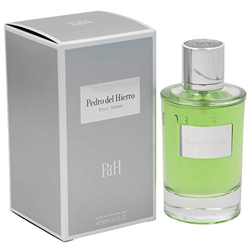 Pedro del Hierro, PDH, Pour Homme, Fragrance, For Men, Eau de Toilette, EDT, 3.4oz, 100ml, Cologne, Spray, Silver, Green, Bottle, Made in Spain, by Tailored Perfumes, PH001