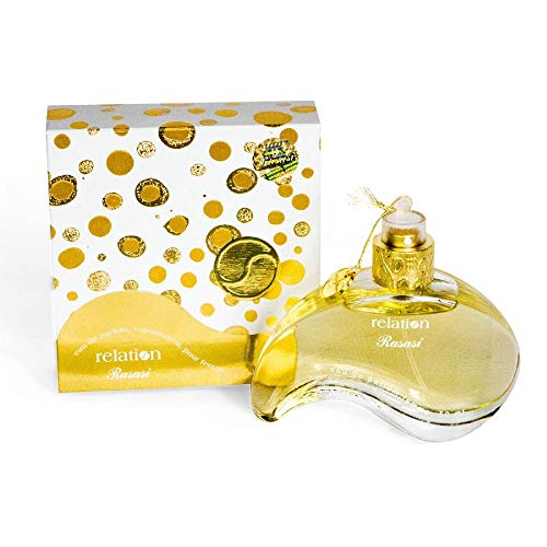 RASASI Relation for Women EDP - Eau De Parfum 50 ML (1.7 oz) | Middle Eastern | Sweet Peach & Green Tea Surrounded by Floral Bulgarian Rose & Lilac w/Musk Dry Down | Like Yin-Yang Perfumes