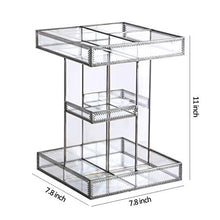 Load image into Gallery viewer, 360 Degree Rotation Glass Makeup Organizer??îPerfume Display Case and Cosmetic Storage ??îGreat for Bathroom, Dresser, Countertop (Retro)
