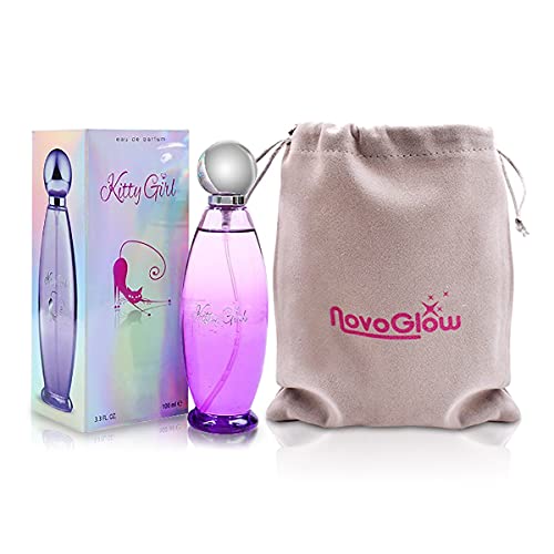 Kitty Girl Eau De Parfum for Women, 3.3 Fl. Oz With a NovoGlow Suede Pouch Included