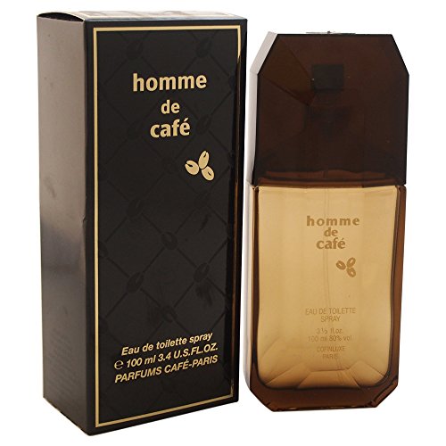 Cafe Homme De Cafe Eau de Toilette Spray for Men, 3.4 Ounce